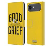 Head Case Designs Licenza Ufficiale Peanuts Charlie Brown Gruppo Motivi 2 Squadra Sport Custodia Portafoglio in Pelle Compatibile con Apple iPhone 17 Air