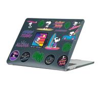 Head Case Designs Licenza Ufficiale Peanuts Charlie Brown Icone e Personaggi Custodia Laptop Nero con Glitter Compatibile con MacBook Air 13.6" M2 A2681/M3 A3113/M4 A3240 2022/2024/2025