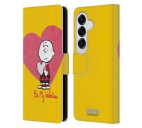 Head Case Designs Licenza Ufficiale Peanuts Charlie Brown Valentino 2 Sigillato con Un Bacio Custodia Portafoglio in Pelle Compatibile con Samsung Galaxy S26