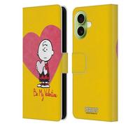 Head Case Designs Licenza Ufficiale Peanuts Charlie Brown Valentino 2 Sigillato con Un Bacio Custodia Portafoglio in Pelle Compatibile con Apple iPhone 17