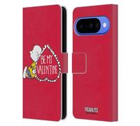 Head Case Designs Licenza Ufficiale Peanuts Charlie Brown Valentino Sigillato Con Un Bacio Custodia Portafoglio in Pelle Compatibile con Google Pixel 10