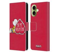Head Case Designs Licenza Ufficiale Peanuts Charlie Brown Valentino Sigillato con Un Bacio Custodia Portafoglio in Pelle Compatibile con Apple iPhone 17