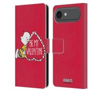 Head Case Designs Licenza Ufficiale Peanuts Charlie Brown Valentino Sigillato con Un Bacio Custodia Portafoglio in Pelle Compatibile con Apple iPhone 17 Air