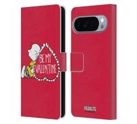 Head Case Designs Licenza Ufficiale Peanuts Charlie Brown Valentino Sigillato Con Un Bacio Custodia Portafoglio in Pelle Compatibile con Google Pixel 10 Pro XL