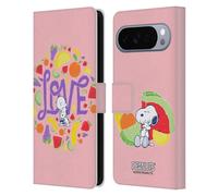 Head Case Designs Licenza Ufficiale Peanuts Charlie e Snoopy Naturalmente dolce Custodia Portafoglio in Pelle Compatibile con Google Pixel 10 Pro XL