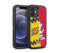 Head Case Designs Licenza Ufficiale Peanuts Charlie Oh Santo Cielo metà E Risate Custodia Antiurto Ultra Blindata Compatibile con Apple iPhone 12 / iPhone 12 PRO
