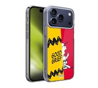 Head Case Designs Licenza Ufficiale Peanuts Charlie Oh Santo Cielo metà E Risate Custodia in Gel [Protezione di Grado Militare] Compatibile con Apple iPhone 17 PRO Max