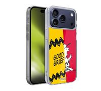 Head Case Designs Licenza Ufficiale Peanuts Charlie Oh Santo Cielo metà E Risate Custodia in Gel [Protezione di Grado Militare] Compatibile con Apple iPhone 17 PRO