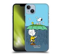 Head Case Designs Licenza Ufficiale Peanuts Charlie, Snoppy & Woodstock metà E Risate Custodia Cover Dura per Parte Posteriore Compatibile con Apple iPhone 14 Plus