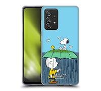 Head Case Designs Licenza Ufficiale Peanuts Charlie, Snoppy & Woodstock metà E Risate Custodia Cover in Morbido Gel Compatibile con Galaxy A52 / A52s / 5G (2021)