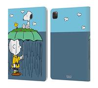 Head Case Designs Licenza Ufficiale Peanuts Charlie, Snoppy & Woodstock metà E Risate Custodia Portafoglio in Pelle Compatibile con Apple iPad PRO 11 2020/2021 / 2022