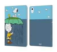 Head Case Designs Licenza Ufficiale Peanuts Charlie, Snoppy & Woodstock metà E Risate Custodia Portafoglio in Pelle Compatibile con Apple iPad Air 11 2020/2022/2024/2025