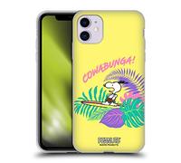 Head Case Designs Licenza Ufficiale Peanuts Cowabunga! Snoopy Aloha Disco Custodia in Gel [Protezione di Grado Militare] Compatibile Con Apple iPhone 11 E Compatibile Con MagSafe