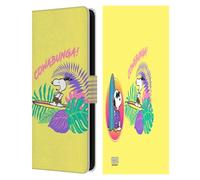 Head Case Designs Licenza Ufficiale Peanuts Cowabunga! Snoopy Aloha Disco Custodia Portafoglio in Pelle Compatibile con Samsung Galaxy S25 FE