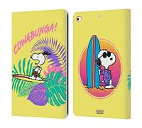 Head Case Designs Licenza Ufficiale Peanuts Cowabunga! Snoopy Aloha Disco Custodia Portafoglio in Pelle Compatibile con Apple iPad 9.7 2017 / iPad 9.7 2018