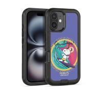 Head Case Designs Licenza Ufficiale Peanuts Cowabunga Surf Snoopy Passeggiata Aerografata Custodia Antiurto Ultra Blindata Compatibile con Apple iPhone 16