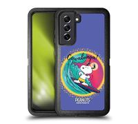 Head Case Designs Licenza Ufficiale Peanuts Cowabunga Surf Snoopy Passeggiata Aerografata Custodia Antiurto Ultra Blindata Compatibile con Samsung Galaxy S21 Fe 5G