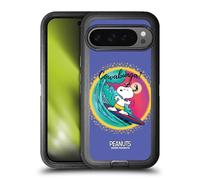 Head Case Designs Licenza Ufficiale Peanuts Cowabunga Surf Snoopy Passeggiata Aerografata Custodia Antiurto Ultra Blindata Compatibile con Google Pixel 9 PRO XL
