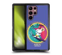 Head Case Designs Licenza Ufficiale Peanuts Cowabunga Surf Snoopy Passeggiata Aerografata Custodia Antiurto Ultra Blindata Compatibile con Samsung Galaxy S22 Ultra 5G