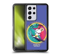 Head Case Designs Licenza Ufficiale Peanuts Cowabunga Surf Snoopy Passeggiata Aerografata Custodia Antiurto Ultra Blindata Compatibile con Samsung Galaxy S21 Ultra 5G