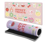 Head Case Designs Licenza Ufficiale Peanuts Dolcetti alla Frutta di Snoopy Grafici 23.62 x 11.81 x 0.12 Inches (600 x 300 mm) - L Tappetino per Mouse E Scrivania da Ufficio per Giochi Tastiera PC