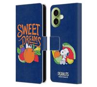 Head Case Designs Licenza Ufficiale Peanuts Dolci Sogni Snoopy Naturalmente Dolce Custodia Portafoglio in Pelle Compatibile con Apple iPhone 17