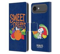 Head Case Designs Licenza Ufficiale Peanuts Dolci Sogni Snoopy Naturalmente Dolce Custodia Portafoglio in Pelle Compatibile con Apple iPhone 17 Air