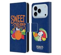 Head Case Designs Licenza Ufficiale Peanuts Dolci Sogni Snoopy Naturalmente Dolce Custodia Portafoglio in Pelle Compatibile con Apple iPhone 17 PRO