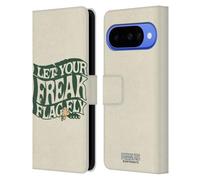 Head Case Designs Licenza Ufficiale Peanuts Freak Flag Fly Woodstock 50th Custodia Portafoglio in Pelle Compatibile con Google Pixel 10