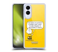 Head Case Designs Licenza Ufficiale Peanuts Gioia Charlie Brown Custodia in Gel [Protezione di Grado Militare] Compatibile con Samsung Galaxy S25 Edge