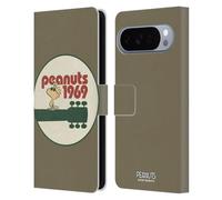 Head Case Designs Licenza Ufficiale Peanuts Guitar 1969 Woodstock 50th Custodia Portafoglio in Pelle Compatibile con Google Pixel 10 Pro XL