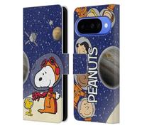 Head Case Designs Licenza Ufficiale Peanuts In cima alla Luna I segreti di Apollo 10 Custodia Portafoglio in Pelle Compatibile con Google Pixel 10