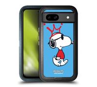 Head Case Designs Licenza Ufficiale Peanuts Joe Cool I Tanti Volti di Snoopy Custodia Antiurto Ultra Blindata Compatibile con Google Pixel 8a