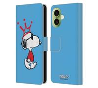 Head Case Designs Licenza Ufficiale Peanuts Joe Cool I Tanti Volti di Snoopy Custodia Portafoglio in Pelle Compatibile con Apple iPhone 17