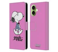 Head Case Designs Licenza Ufficiale Peanuts Joe Fighetto I Tanti Volti di Snoopy Custodia Portafoglio in Pelle Compatibile con Apple iPhone 17