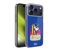 Head Case Designs Licenza Ufficiale Peanuts Joe Surf Cool Snoopy Passeggiata Aerografata Custodia in Gel [Protezione di Grado Militare] Compatibile con Apple iPhone 17 PRO Max