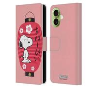 Head Case Designs Licenza Ufficiale Peanuts Lanterna Snoopy Orientale Custodia Portafoglio in Pelle Compatibile con Apple iPhone 17