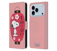 Head Case Designs Licenza Ufficiale Peanuts Lanterna Snoopy Orientale Custodia Portafoglio in Pelle Compatibile con Apple iPhone 17 PRO
