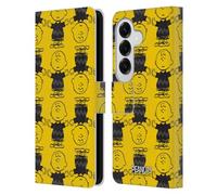 Head Case Designs Licenza Ufficiale Peanuts Modelli 2 Charlie Brown Custodia Portafoglio in Pelle Compatibile con Samsung Galaxy S26