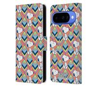 Head Case Designs Licenza Ufficiale Peanuts Modello Arancione Snoopy Sogni Deco Custodia Portafoglio in Pelle Compatibile con Google Pixel 10