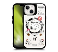 Head Case Designs Licenza Ufficiale Peanuts Momenti Divertenti Snoopy & Freunde Black Shockproof Bumper Case [Military Grade Protection] Compatible with Apple iPhone 14 and Compatible with MagSafe