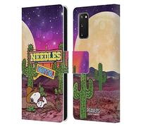 Head Case Designs Licenza Ufficiale Peanuts Nebulosa Aghi di Cactus Snoopy Cowboy Spazio Custodia Portafoglio in Pelle Compatibile con Samsung Galaxy S20 / S20 5G