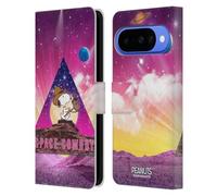 Head Case Designs Licenza Ufficiale Peanuts Nebulosa Triangolo Snoopy Cowboy Spazio Custodia Portafoglio in Pelle Compatibile con Google Pixel 10