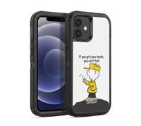 Head Case Designs Licenza Ufficiale Peanuts Non Puoi Fallire Charlie Brown Custodia Antiurto Ultra Blindata compatibile con Apple iPhone 12 / iPhone 12 Pro