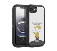 Head Case Designs Licenza Ufficiale Peanuts Non Puoi Fallire Charlie Brown Custodia Antiurto Ultra Blindata compatibile con Apple iPhone 16e / iPhone 17e