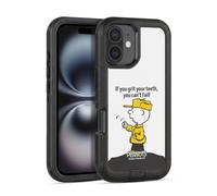 Head Case Designs Licenza Ufficiale Peanuts Non Puoi Fallire Charlie Brown Custodia Antiurto Ultra Blindata compatibile con Apple iPhone 16