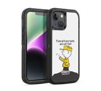 Head Case Designs Licenza Ufficiale Peanuts Non Puoi Fallire Charlie Brown Custodia Antiurto Ultra Blindata compatibile con Apple iPhone 14