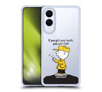 Head Case Designs Licenza Ufficiale Peanuts Non Puoi Fallire Charlie Brown Custodia in Gel [Protezione di Grado Militare] Compatibile con Samsung Galaxy S25 Edge