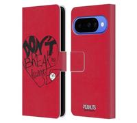 Head Case Designs Licenza Ufficiale Peanuts Non Spezzarmi Il Cuore Sigillato Con Un Bacio Custodia Portafoglio in Pelle Compatibile con Google Pixel 10