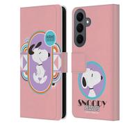 Head Case Designs Licenza Ufficiale Peanuts Pastelli Snoopy Sogni Deco Custodia Portafoglio in Pelle Compatibile con Samsung Galaxy S26 Plus